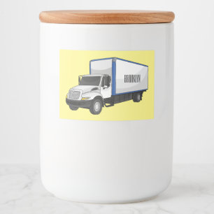 Darstellung des Cartoon im Box-LKW Lebensmitteletikett