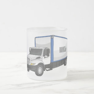 Darstellung des Cartoon im Box-LKW Mattglastasse