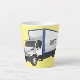 Darstellung des Cartoon im Box-LKW Milchtasse