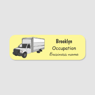 Darstellung des Cartoon im Box-LKW Namensschild