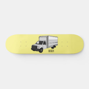 Darstellung des Cartoon im Box-LKW Skateboard
