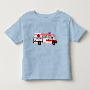 Darstellung des Cartoon im Krankenwagen Kleinkind T-shirt