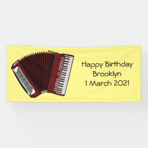 Darstellung des Cartoon in Accordion Banner