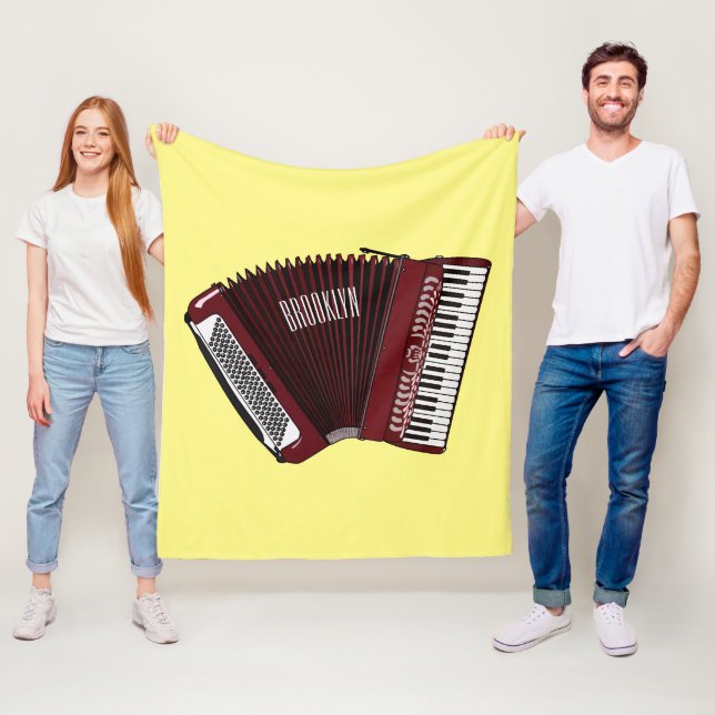 Darstellung des Cartoon in Accordion Fleecedecke (Beispiel)
