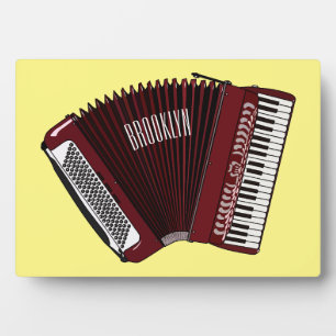 Darstellung des Cartoon in Accordion Fotoplatte