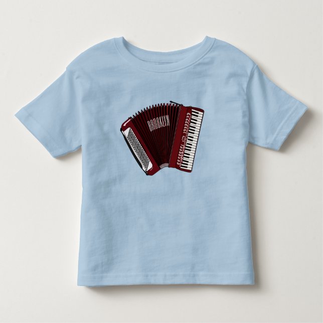 Darstellung des Cartoon in Accordion Kleinkind T-shirt (Vorderseite)