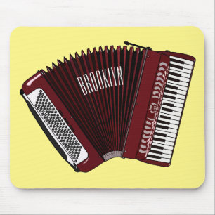 Darstellung des Cartoon in Accordion Mousepad