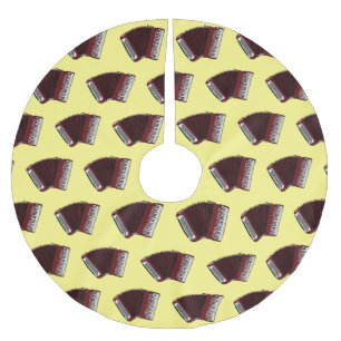 Darstellung des Cartoon in Accordion Polyester Weihnachtsbaumdecke