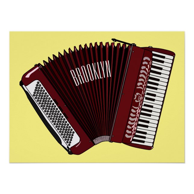 Darstellung des Cartoon in Accordion Poster (Vorderseite)