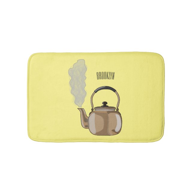 Darstellung des Cartoon in Stovetop oder hob kette Badematte (Vorderseite)