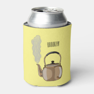 Darstellung des Cartoon in Stovetop oder hob kette Dosenkühler