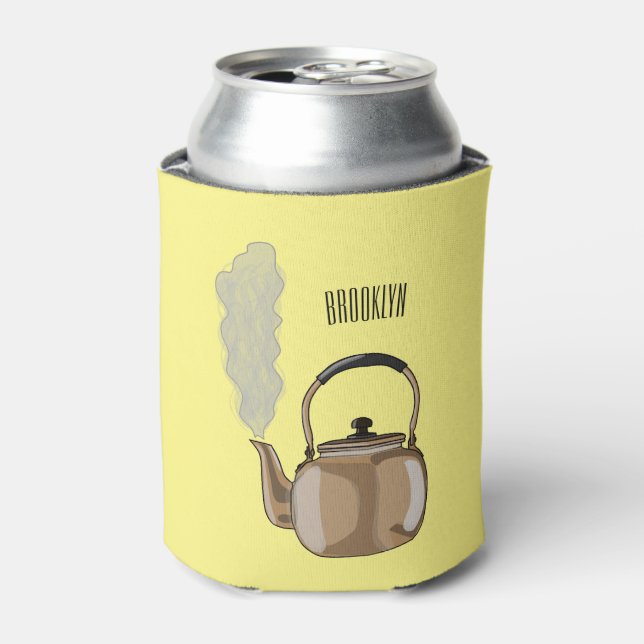 Darstellung des Cartoon in Stovetop oder hob kette Dosenkühler (Kanne Vorderseite)