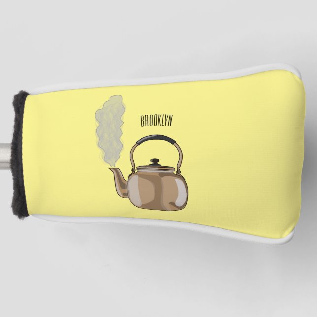 Darstellung des Cartoon in Stovetop oder hob kette Golf Headcover (Vorderseite)