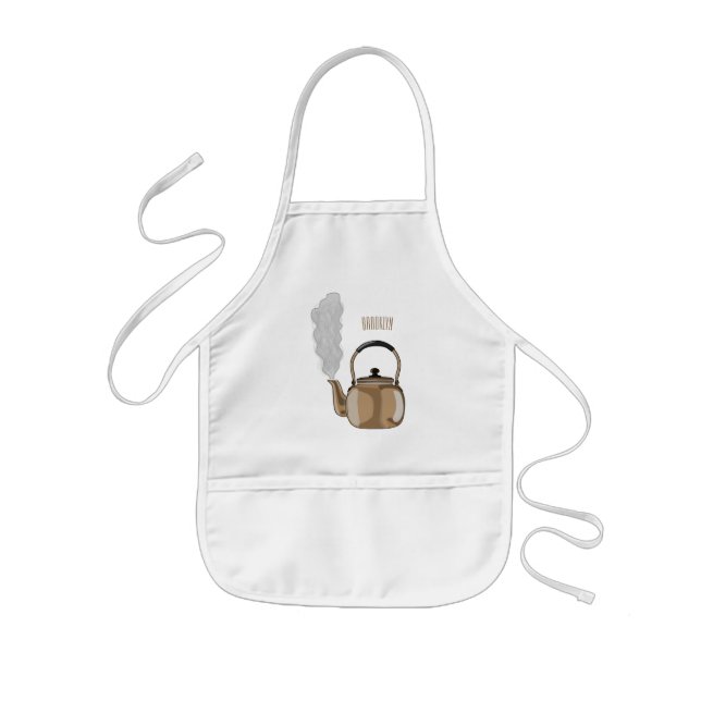 Darstellung des Cartoon in Stovetop oder hob kette Kinderschürze (Vorne)
