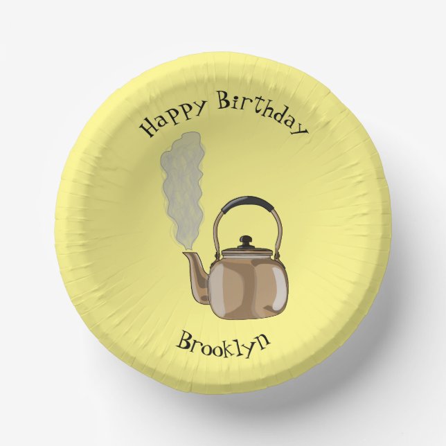 Darstellung des Cartoon in Stovetop oder hob kette Pappteller (Vorderseite)