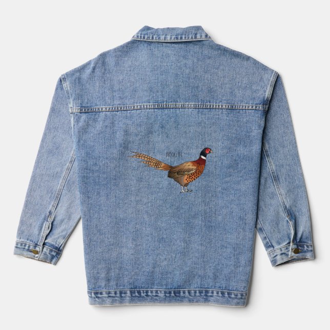 Darstellung des Cartoon mit Ringhals Jeansjacke (Rückseite)
