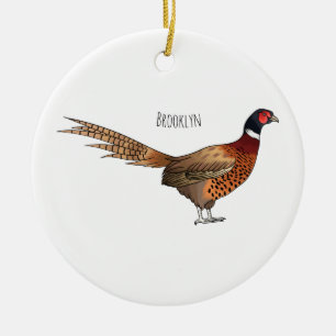 Darstellung des Cartoon mit Ringhals Keramik Ornament