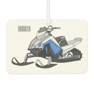 Darstellung des Cartoon Snowmobile Autolufterfrischer