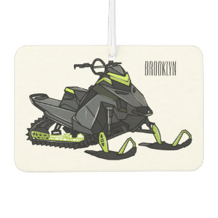 Darstellung des Cartoon Snowmobile Autolufterfrischer