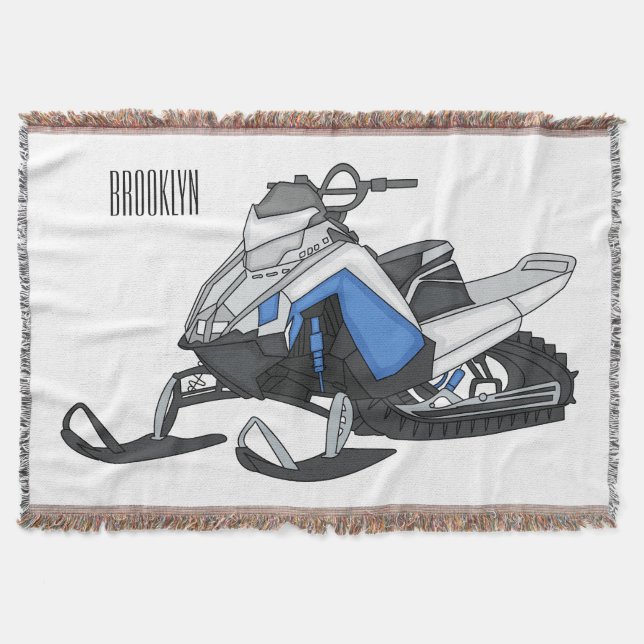 Darstellung des Cartoon Snowmobile Decke (Vorderseite)