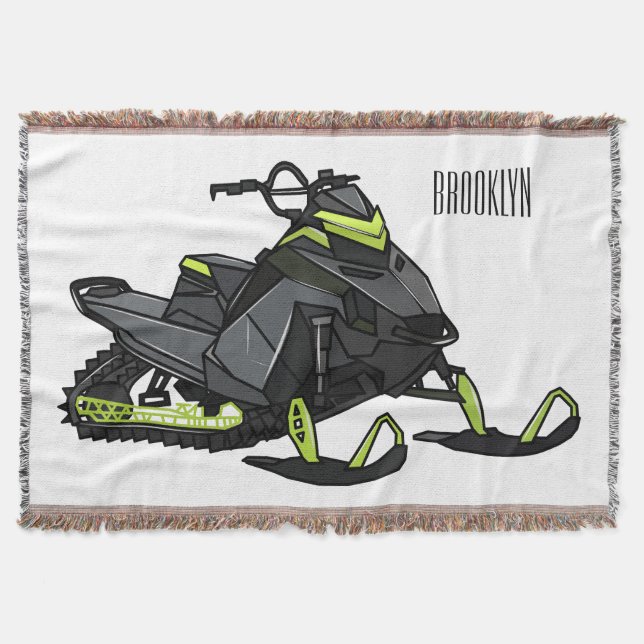 Darstellung des Cartoon Snowmobile Decke (Vorderseite)