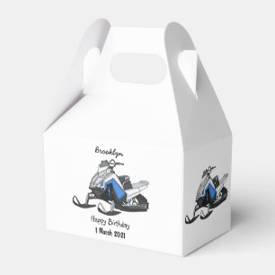 Darstellung des Cartoon Snowmobile Geschenkschachtel