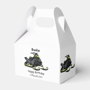 Darstellung des Cartoon Snowmobile Geschenkschachtel