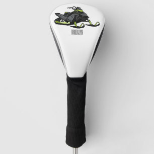 Darstellung des Cartoon Snowmobile Golf Headcover