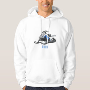 Darstellung des Cartoon Snowmobile Hoodie