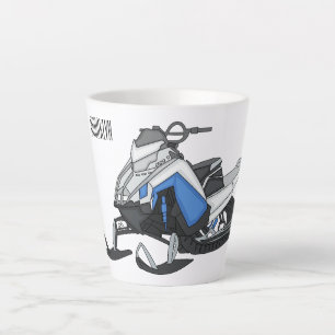 Darstellung des Cartoon Snowmobile Milchtasse