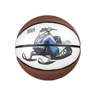 Darstellung des Cartoon Snowmobile Mini Basketball