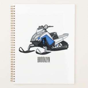 Darstellung des Cartoon Snowmobile Planer