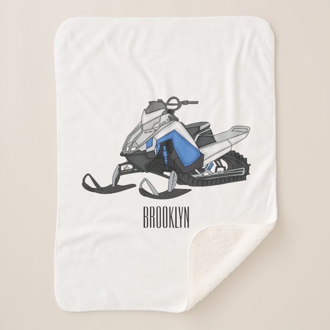 Darstellung des Cartoon Snowmobile Sherpadecke (Vorderseite)