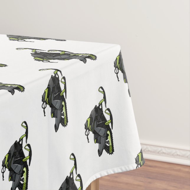 Darstellung des Cartoon Snowmobile Tischdecke (Beispiel)