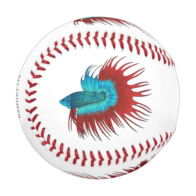Darstellung des Cartoon von Bettfischen Baseball (Vorderseite Links)