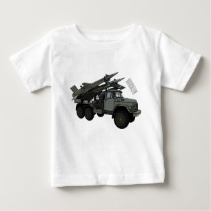 Darstellung des Cartoon von Flugkörpern Baby T-shirt