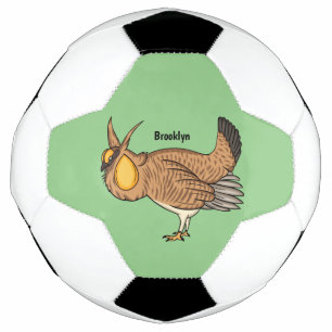 Darstellung des Cartoon von Großzügelgeflügel Fußball