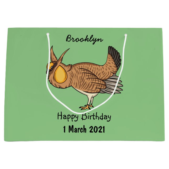 Darstellung des Cartoon von Großzügelgeflügel Große Geschenktüte (Vorderseite)