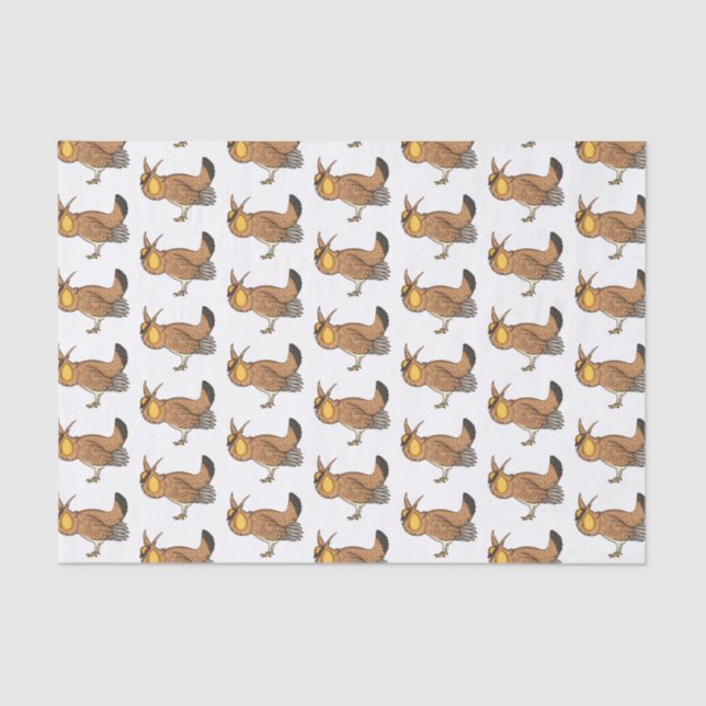 Darstellung des Cartoon von Großzügelgeflügel Seidenpapier (Vorderseite)