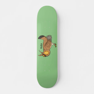Darstellung des Cartoon von Großzügelgeflügel Skateboard