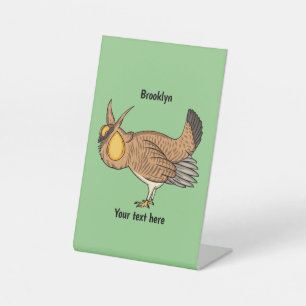 Darstellung des Cartoon von Großzügelgeflügel Sockelschild