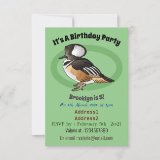 Darstellung des Cartoon von Meervögeln Einladung