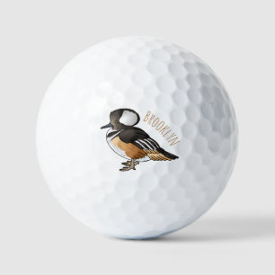 Darstellung des Cartoon von Meervögeln Golfball