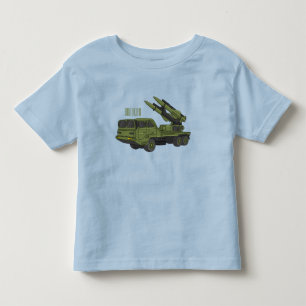 Darstellung des Cartoon von Militärraketen Kleinkind T-shirt