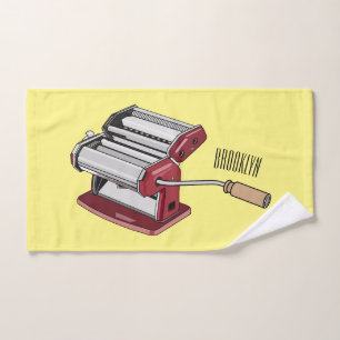 Darstellung des Cartoon von Pasta Maker Badhandtuch Set