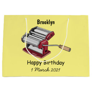 Darstellung des Cartoon von Pasta Maker Große Geschenktüte