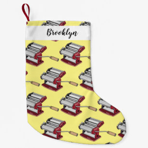 Darstellung des Cartoon von Pasta Maker Kleiner Weihnachtsstrumpf