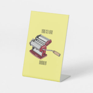 Darstellung des Cartoon von Pasta Maker Sockelschild