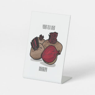 Darstellung des Cartoon von Rüben Sockelschild