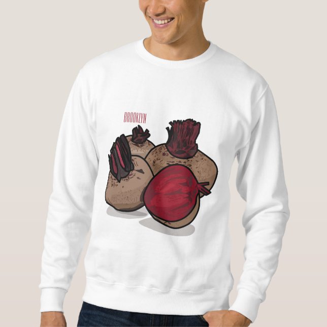 Darstellung des Cartoon von Rüben Sweatshirt (Vorderseite)